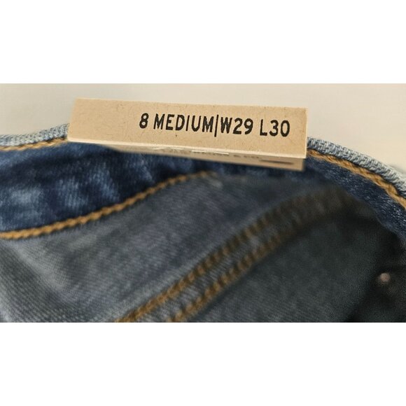 Levis Womens Blue Jeans Size 8 Medium 311 Skinny Shaping W29 L30 Distressed Deni - Picture 9 of 13